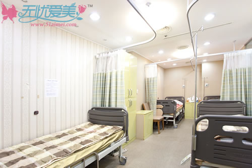 韩国原辰整形医院术后恢复室