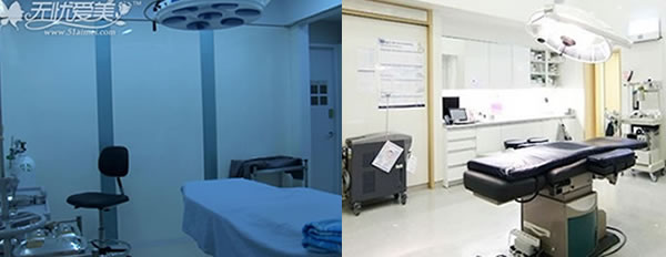 韩国巴诺巴奇整形医院与韩国德琳整形医院手术室